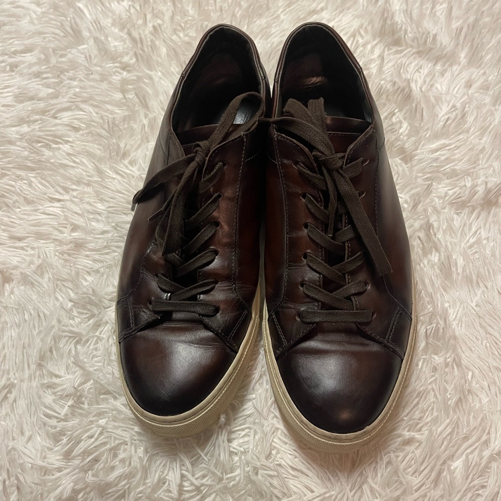 To Boot New York Adam Derrick Sierra Cognac Leather Sneakers